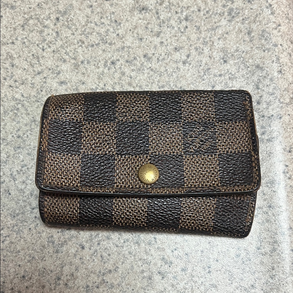 Louis Vuitton key holder wallet Damier Ebene Multicles 6 Key Holder